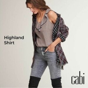 CAbi Highland Plaid Button-Up Shirt